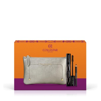 1 - Collistar Cofanetto Impeccabile Mascara Ultra Nero + Professionale Matita Occhi Nera + Beauty-Bag THE BRIDGE