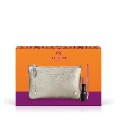 1 - Collistar Cofanetto Puro Rossetto + Professionale Matita Labbra + Beauty-Bag THE BRIDGE