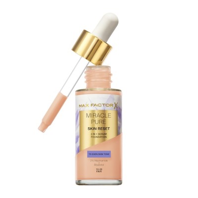 1 - Max Factor Miracle Pure 2in1 Skin Reset Flacone contagocce Liquido 10-30