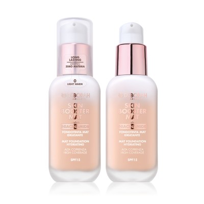 1 - Deborah Milano Skin Booster Mat Foundation 01 Light Rose 30 ml