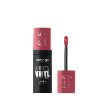 1 - Deborah Milano Super Vinyl No Transfer Shake Lipstick 07 Rosewood 4ml