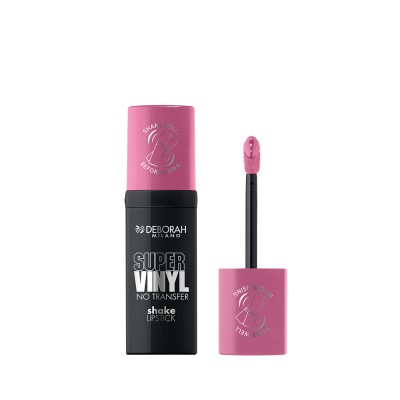 1 - Deborah Milano Super Vinyl No Transfer Shake Lipstick 08 Orchid Pink 4ml