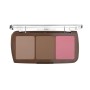 1 - Deborah Milano Face Trio Palette Contour & Sculpt 02 Dark 43g