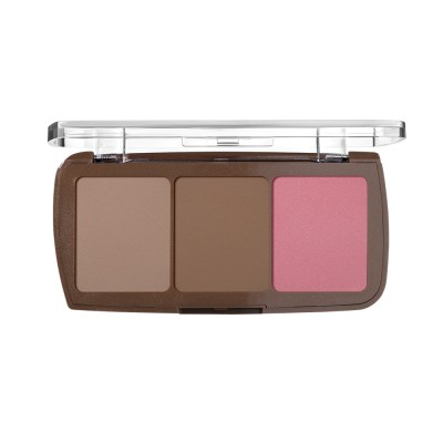 1 - Deborah Milano Face Trio Palette Contour & Sculpt 02 Dark 43g