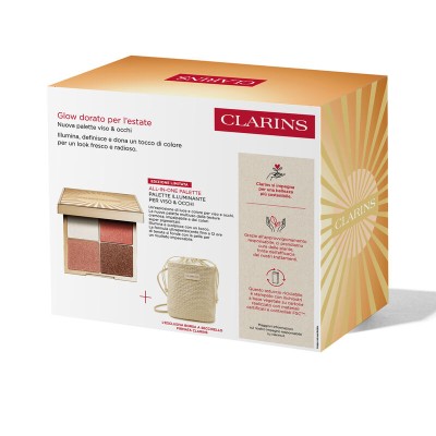 1 - Clarins Glow dorato per l'estate. Nuova palette viso&occhi.