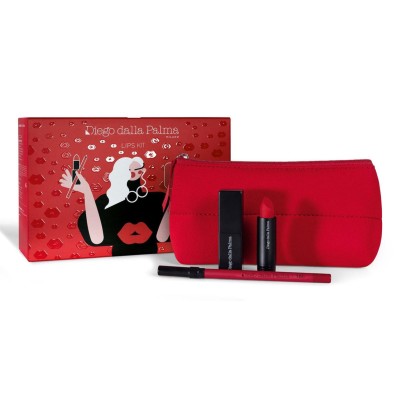 1 - Diego dalla Palma Kit Labbra Rossetto Lumi-matt 37 + Case Nera + Matita Labbra Stayonme 166 4g + 1.2g