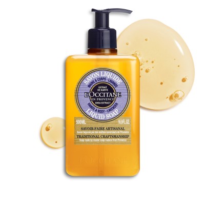 1 - L'Occitane Luxury Size Shea Lavender Hands & Body Liquid Soap 500ml