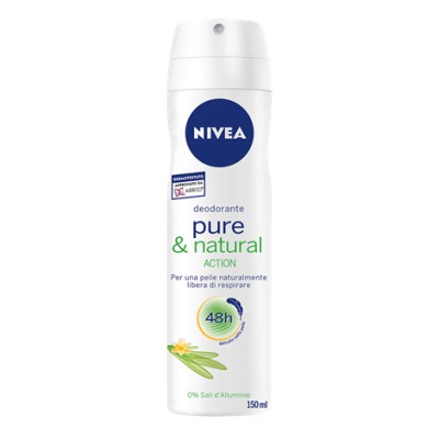 1 - NIVEA Pure & Natural Spray, 150 ml