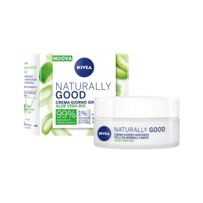1 - NIVEA Naturally Good Crema Giorno Idratante Aloe Vera face moisturizer Women 50 ml Cream