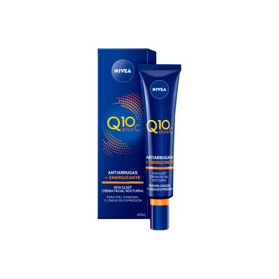 1 - NIVEA Q10 Plus C Antiarrugas + Energizante Crema da notte Viso 40 ml
