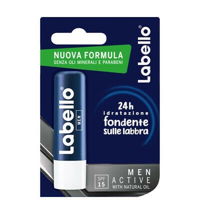 1 - NIVEA Soin Des Lèvres Men Active burrocacao Balsamo per labbra Uomo 5,5 ml