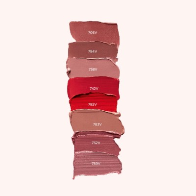 2 - Clarins Joli Rouge Velvet 742V joli rouge