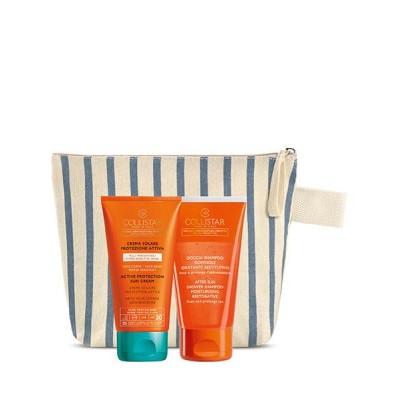 1 - Collistar Crema Solare Protezione Attiva SPF 30 + Doccia Shampoo Doposole 150 ml + Pochette tessuto 100% riciclato