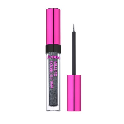 1 - deBBY MAXI GLITTER eyeliner liquid 02 Silver