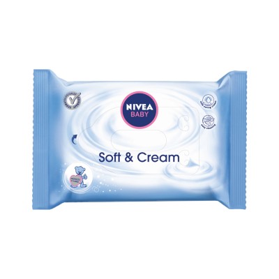 1 - NIVEA BABY SOFT & CREAM WIPES baby wipes 63 pc(s)