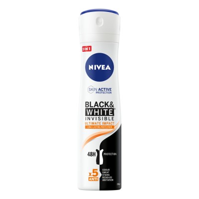 1 - NIVEA Black & White Invisible Ultimate Impact Deodorante Spray 150 ml