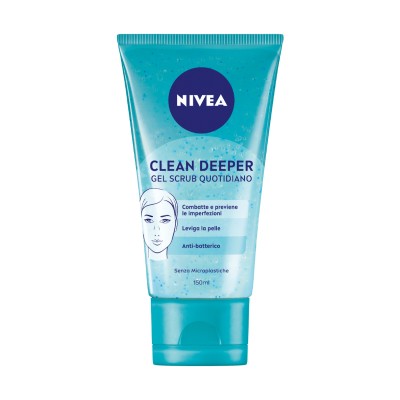 1 - NIVEA Clean Deeper Gel Scrub Quotidiano Cleansing gel Women 150 ml
