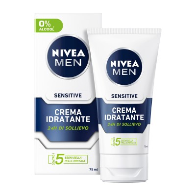 1 - NIVEA Sensitive Crema Idratante face gel 75 ml Men