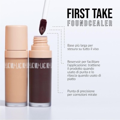 2 - Mulac Cosmetics First Take Foundcealer R 3 Cookie Dough - Fondotinta-Correttore Uniformante 13.5 ml