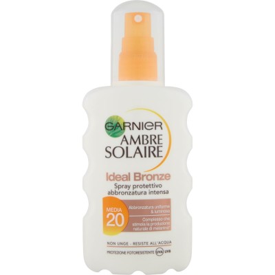 1 - Garnier Ambre Solaire Ideal Bronze Latte Spray Protettivo IP 20, 200 ml