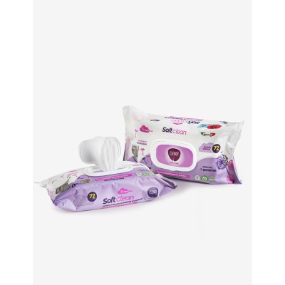1 - CLENDY 72 pz Salviette Imbevute Soft Clean