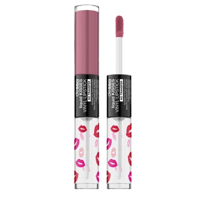 1 - deBBY Liquid Kisses Vinyl Lipstick 02 Rose Dust Shine