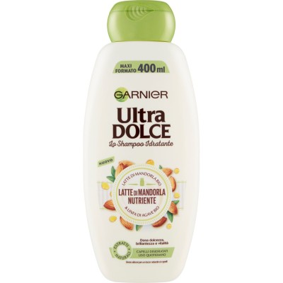 1 - Garnier Ultra Dolce UltraDolce Lo Shampoo Idratante Latte di mandorla 400ml