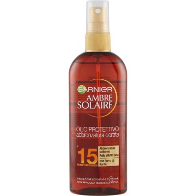 1 - Garnier Ambre Solaire Oli solari Oli IP15, 150 ml