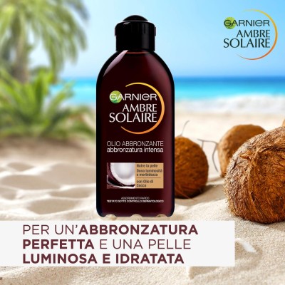 1 - Garnier Ambre Solaire Olio Solare Abbronzatura Intensa 200 ml
