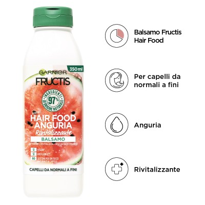 1 - Garnier Balsami per capelli Fructis Hair Food Anguria, 350 ml