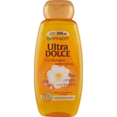 1 - Garnier Ultra Dolce UltraDolce Lo Shampoo Meraviglioso con Olio di Argan e Camelia 300ml
