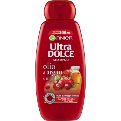 1 - Garnier Ultra Dolce UltraDolce Olio di Argan e mirtillo rosso 300ml
