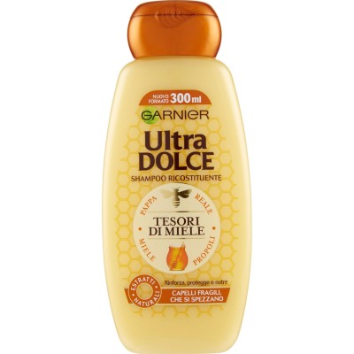 1 - Garnier Ultra Dolce UltraDolce Shampoo ricostituente Tesori di Miele 300ml