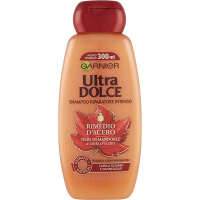 1 - Garnier Ultra Dolce UltraDolce Shampoo Riparatore Intenso Rimedio d'Acero 300ml