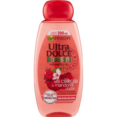 1 - Garnier Ultra Dolce Ciliegia e Mandorla Dolce 300 ml 2-in-1 Shampoo & Conditioner Non-professional Kids