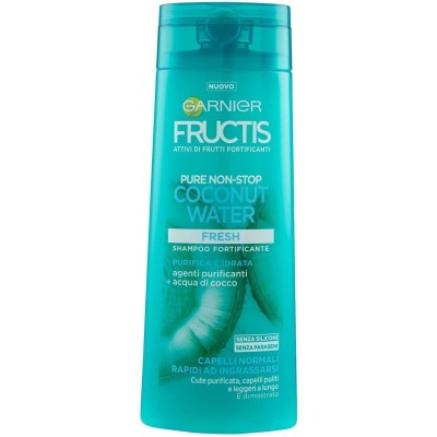1 - Garnier Fructis Shampoo per capelli Pure Non Stop Coconut Water, 250 ml