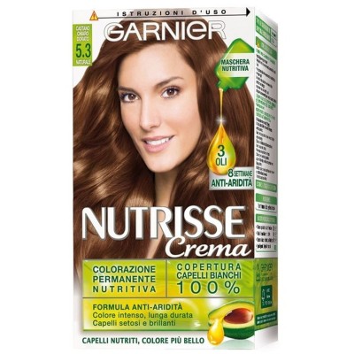 1 - Garnier Nutrisse Crème Castano Chiaro Dorato Naturale 5.3
