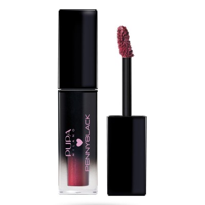 1 - PUPA Milano Pennyblack - Rossetto Fluido Trasformista 004 - Blinding Deep Red