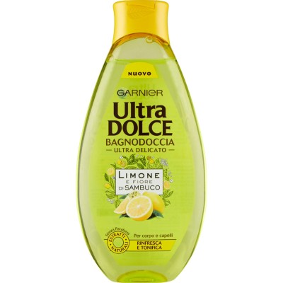 1 - Garnier Ultra Dolce Limone e Fiore di Sambuco shower gel 500ml