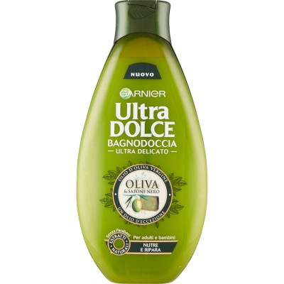 1 - Garnier Ultra Dolce Oliva & Sapone Nero Shower gel Unisex Body Floral 500 ml