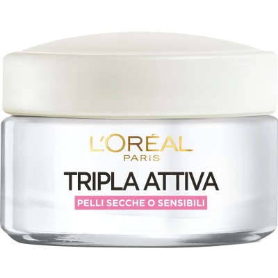 1 - L’Oréal Paris Triple Active Tripla Attiva Crema Idratante Protettiva Pelli Secche O Sensibili, 50 ml