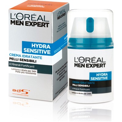 1 - L’Oréal Paris Men Expert Hydra Sensitive Crema Idratante, 50 ml