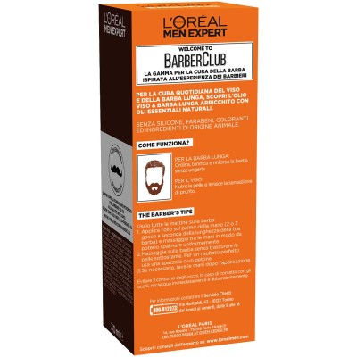 1 - L’Oréal Paris Men Expert Barber Club Olio viso & barba lunga, 30 ml