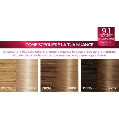 1 - L’Oréal Paris Excellence Crème Biondo Chiarissimo Cenere 9.1