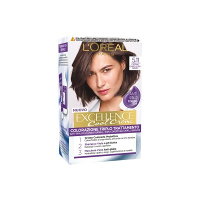 1 - L’Oréal Paris Excellence Cool Creme 5.11 Ultra Ash Light Brown