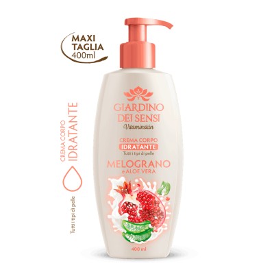 1 - Giardino Dei Sensi Vitaminskin Crema Corpo Idratante Melograno E Aloe Vera 400ml