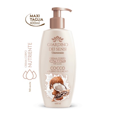 1 - Giardino Dei Sensi Vitaminskin Crema Corpo Nutriente Cocco E Burro Di Cacao 400ml