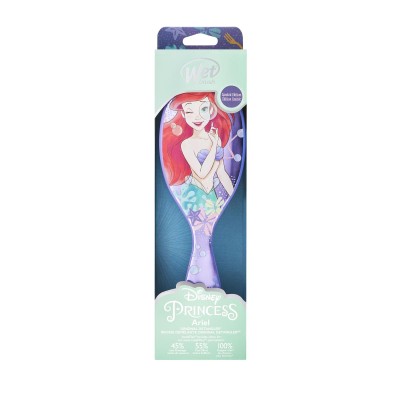 1 - Wet Brush Original Detangler Disney Princess Ariel Bambini Spazzola piatta Multicolore, Porpora 1 pz
