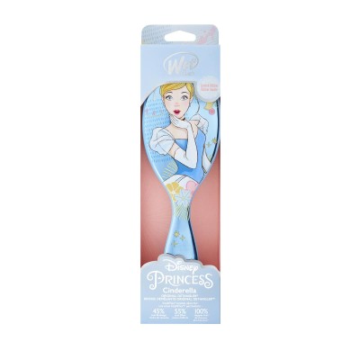 1 - Wet Brush Original Detangler Disney Princess Cinderella Bambini Spazzola piatta Blu, Multicolore 1 pz