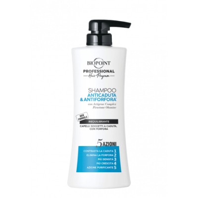 1 - Biopoint Anticaduta & Antiforfora (Uomo-blu) 400 ml